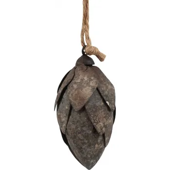 Závěsná dekorace Amira šedá S 23 cm