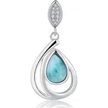 NB-4402 Stříbrný přívěšek s larimarem