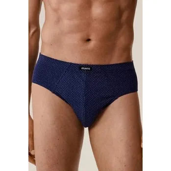 Slipy 3 PACK slipy Atlantic 3MP-202 - bavlna Tmavěmodrá-modrá L