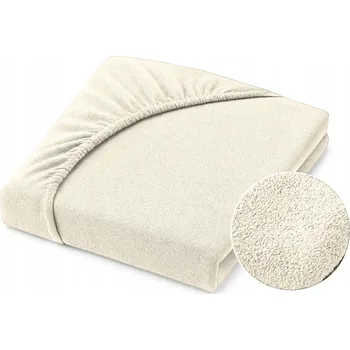 Prostěradlo PROSTĚRADLO JERSEY S GUMOU 90x200 + 25 CM BOK - KRÉMOVÁ BARVA