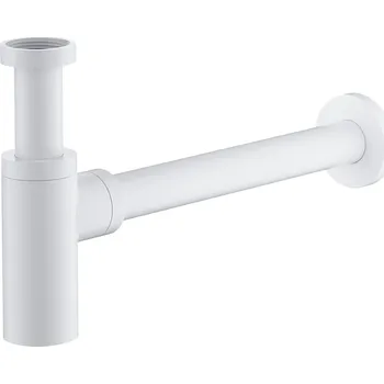 Vodovodní potrubí OMNIRES Sifon umyvadlový 5/4" - mosaz - DN32/300 mm - matná bílá A186WM