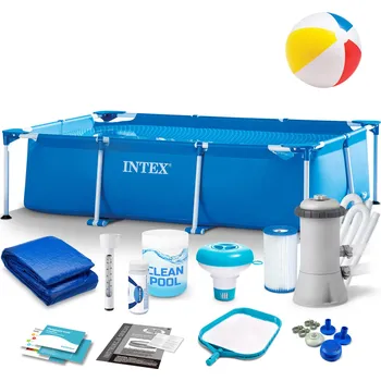 Bazén Zahradní bazén s konstrukcí 220 x 150 x 60 cm 15v1 INTEX 28270