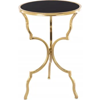 Konferenční stolek Kulatý stůl Artpol 40,5 x 40,5 x 62 cm černý, zlatý