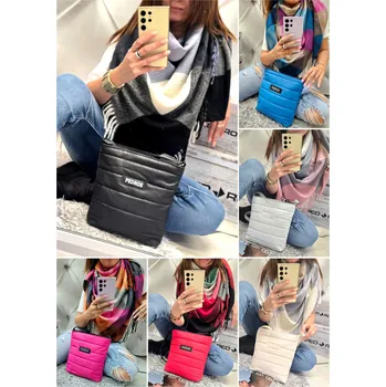 Kabelka PEDROS Sladěný set kabelky a šátku Barva: Šedá