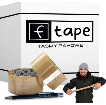 Lepicí páska Balicí páska F-Tape průhledná, šířka 48 mm, délka 54 m, 36 ks