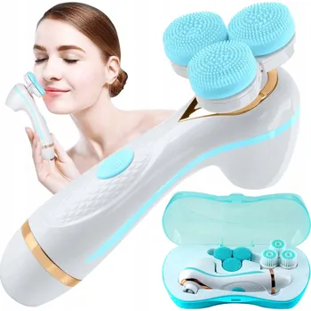 Elektrický zubní kartáček Sonický Kartáček NA OBLIČEJ Masážní Přístroj 3v1 + POUZDRO