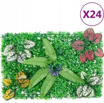 umělá květina BALKONOVÁ ZÁSTĚNA ROHOŽ NA BALKON TERASU UMĚLÉ KVĚTY 24 KS 40X60