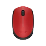 Logitech M171/Kancelářská/Optická/1 000 DPI/Bezdrátová USB/Černá-červená