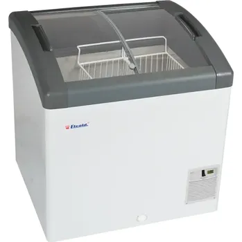 Tefcold Pultová mraznička s posuvným oblým víkem Elcold Focus 73 GREY