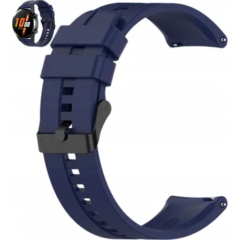 Příslušenství k chytrým hodinkám MIDNIGHT BLUE SILIKONOVÝ PÁSEK ŘEMÍNEK 22 MM PRO HODINKY SAMSUNG AMAZFIT GARMIN
