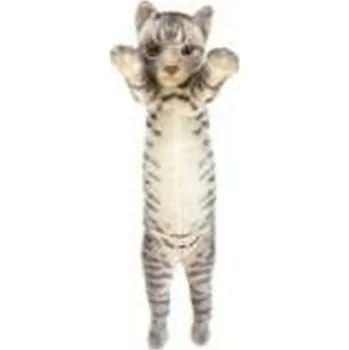 plyšák Kot stojący ciemno-szary 55cm