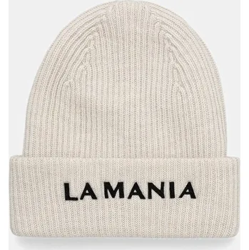 Čepice Čepice z merino vlny La Mania MAEVE LM.MAEVE béžová 01X, vel. ONE SIZE