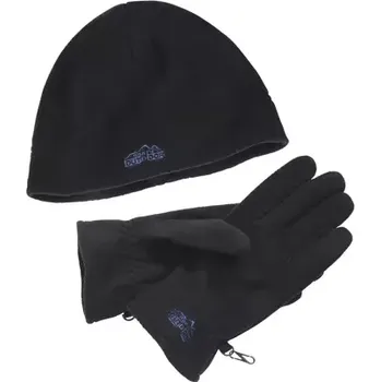 Atlas For Men PÁNSKÝ ZIMNÍ SET Rukavice + čepice z hřejivého fleecu, Černá, Velikost 8 M3157