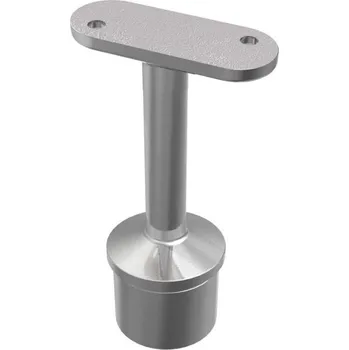 Zábradlí Hahn Steel Nerezový držák pro madlo s plochým základem, pro sloupek pr. 42.4 x 2.0 mm