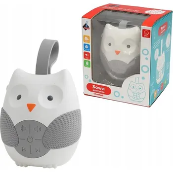 HRACÍ SKŘÍŇKA KOLOTOČ NAD POSTÝLKU SOVA S UKLIDŇUJÍCÍMI MELODIEMI - 12 MELODIÍ
