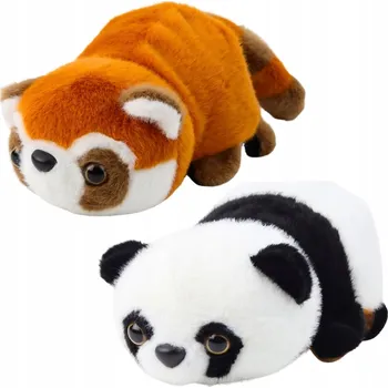 plyšák Plyšák 2v1 – Panda Klasická a Panda Červená 22 cm