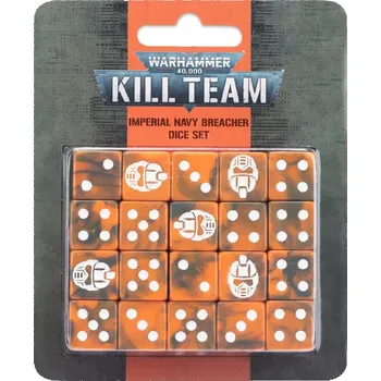Příslušenství k deskovým hrám Warhammer 40K Kill Team - Dice Set: Imperial Navy Breacher (English; NM)