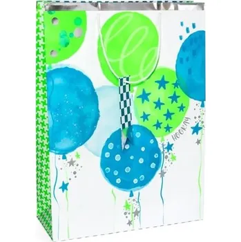 Galeria papieru Dárková taška - XL, 42 x 31 cm, narozeniny, modrá