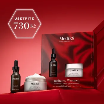 Kosmetická sada Medik8 Radiance wrapped Duo pro rozjasnění a posílení kožní bariéry