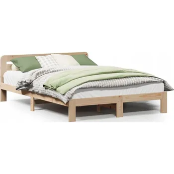 Postel Dřevěná manželská postel VidaXL 160x200 cm, borovice