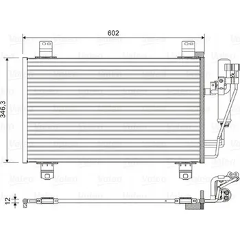 Výparník klimatizace Valeo 822589 Kondenzátor klimatizace (chladič klimatizace)