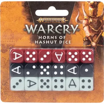 Příslušenství k deskovým hrám Warhammer Warcry - Dice Set: Horns of Hashut (English; NM)