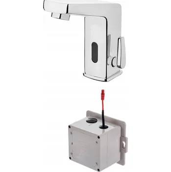 Vodovodní baterie Stojánková umyvadlová baterie Deante Vital, stříbrná