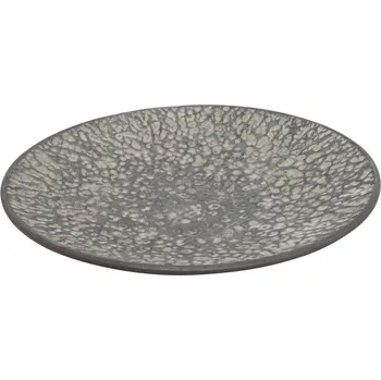 Kovový talíř Donte M zinkový, 42 cm