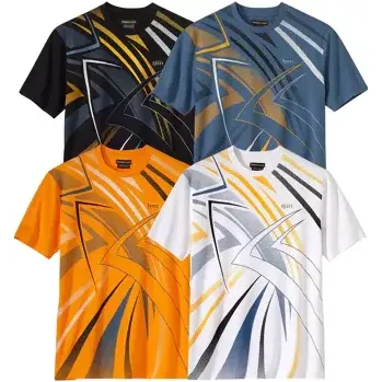 Atlas For Men Sada 4 triček Sporting Modrá M