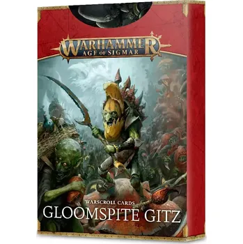 Příslušenství k deskovým hrám Warhammer AoS - Warscroll Cards: Gloomspite Gitz (English; NM)