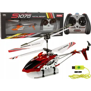 RC model auta RC Vrtulník na Dálkové Ovládání Gyroskop Syma S107G Červený