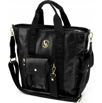 Kabelka Laura Biaggi shopper kabelka z eko kůže černá