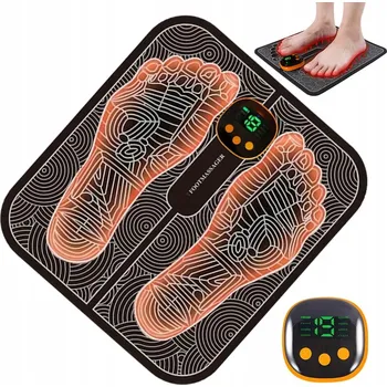 Masážní přístroj ELEKTROSTIMULÁTOR SVALŮ EMS MASÁŽNÍ PŘÍSTROJ NA NOHY A RUCE, MASÁŽNÍ PODLOŽKA PRO AKUPRESURU