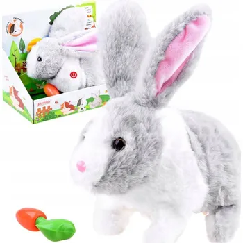 Hračka pro nejmenší Interaktivní zvířátko králík Jokomisiada šedý