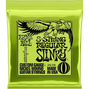 Struna pro kytaru a smyčcový nástroj Ernie Ball 2629 8strunné struny Regular Slinky