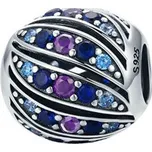 NB-8222 Stříbrný přívěšek korálek na náramek