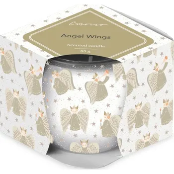 Svícen Emocio Sklo Dekor 70x62 mm Golden Angels, vonná svíčka