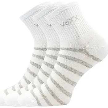 Pánské ponožky Voxx Ponožky trendy dámské BOXANA pruhované (3 páry) Barva: MODRÁ, Velikost: 35-38(23-25)