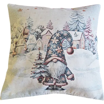 Povlak na dekorativní polštářek Vánoční gobelínový povlak - Skřítek