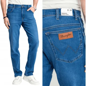 Pánské džíny Wrangler Texas Stretch W12133010 31/32 Modrá