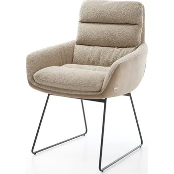 Jídelní židle Jídelní židle Abelia-Flex s područkami mix materiálů béžová