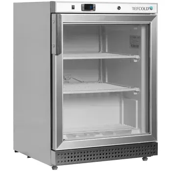 Mrazící skříň Tefcold UF 200 SG nerez prosklená