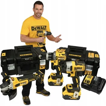 Sada nářadí Sada elektrického nářadí DeWalt – 3 akumulátorové nástroje 18V, 3x5Ah