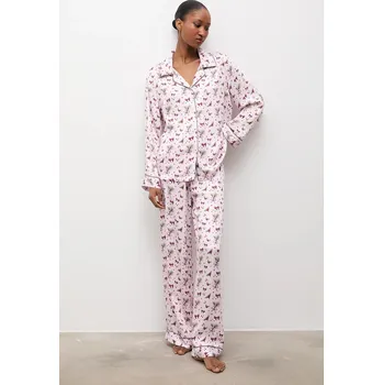 Dámské pyžamo Vánoční pyžamo Answear.LAB dámské, růžová barva pyswi.cjk 03A, vel. S
