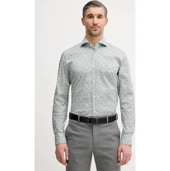 Pánská košile Košile Joop! pánská, zelená barva, slim, s italským límcem, 30101723 70X, vel. 41