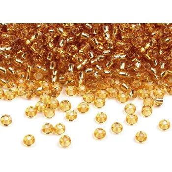 Rokajl Preciosa 10/0 - 2,3 mm s průtahem, malé, 17050 zlatá