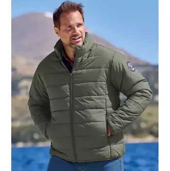 Atlas For Men Lehká prošívaná bunda khaki barvy Khaki XXL