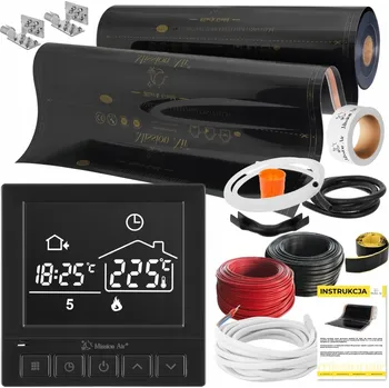 Topná rohož SADA Fólie Vyhřívací Podložka INFRAČERVENÁ 1m2 160W/m2