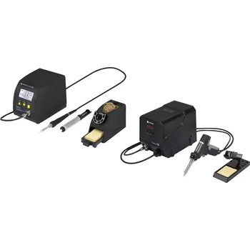 Páječka TOOLCRAFT pájecí a odsávací stanice, digitální, 160 - 480 °C, vč. odkládací stojánek, vč. odsávací pumpa, V795032