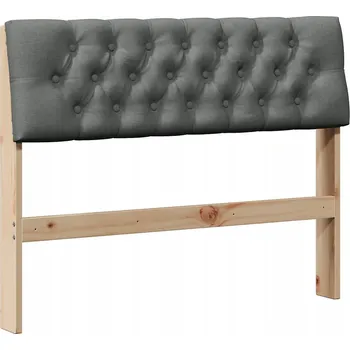 Čalouněné čelo postele Tmavě šedá 100 cm Masivní borové dřevo